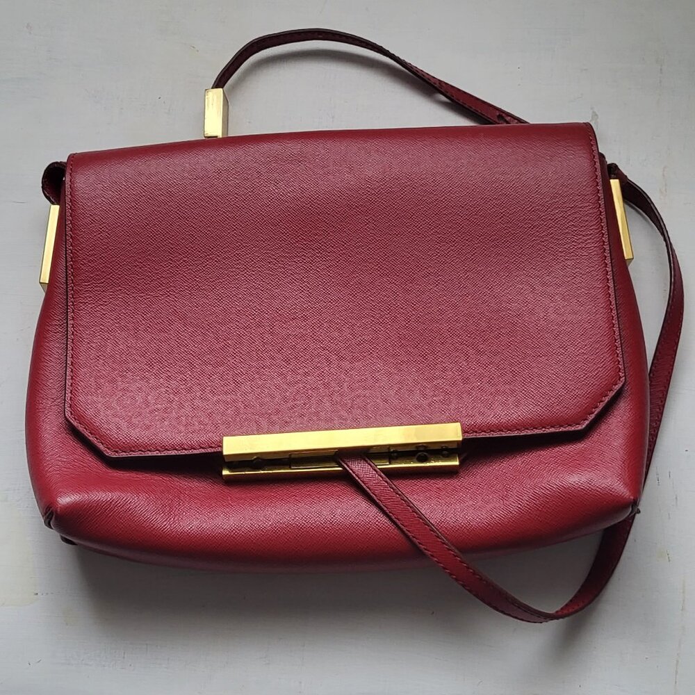 Vintage J.Crew Red Claremont Purse Clutch Bag